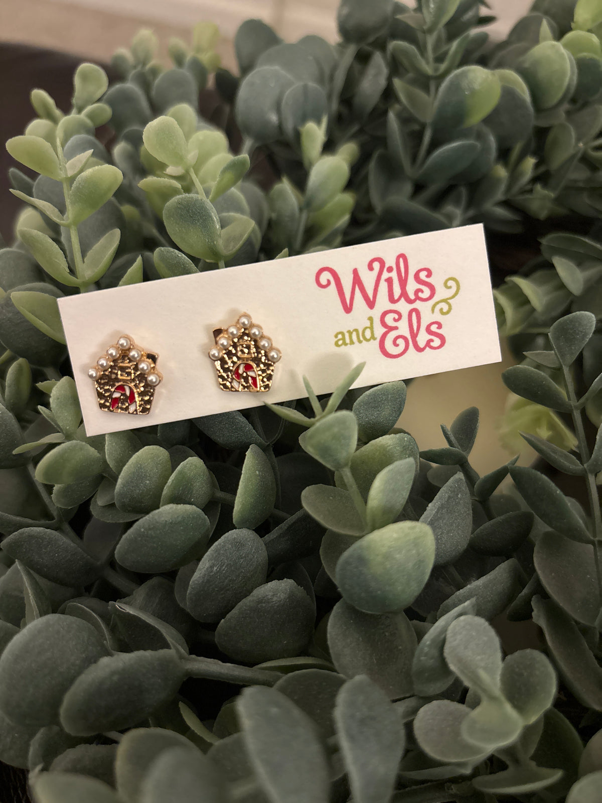 Gingerbread House Studs