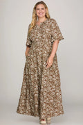 Curvy Tiered Maxi Dress