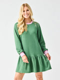 Crewneck Ruffle Dress