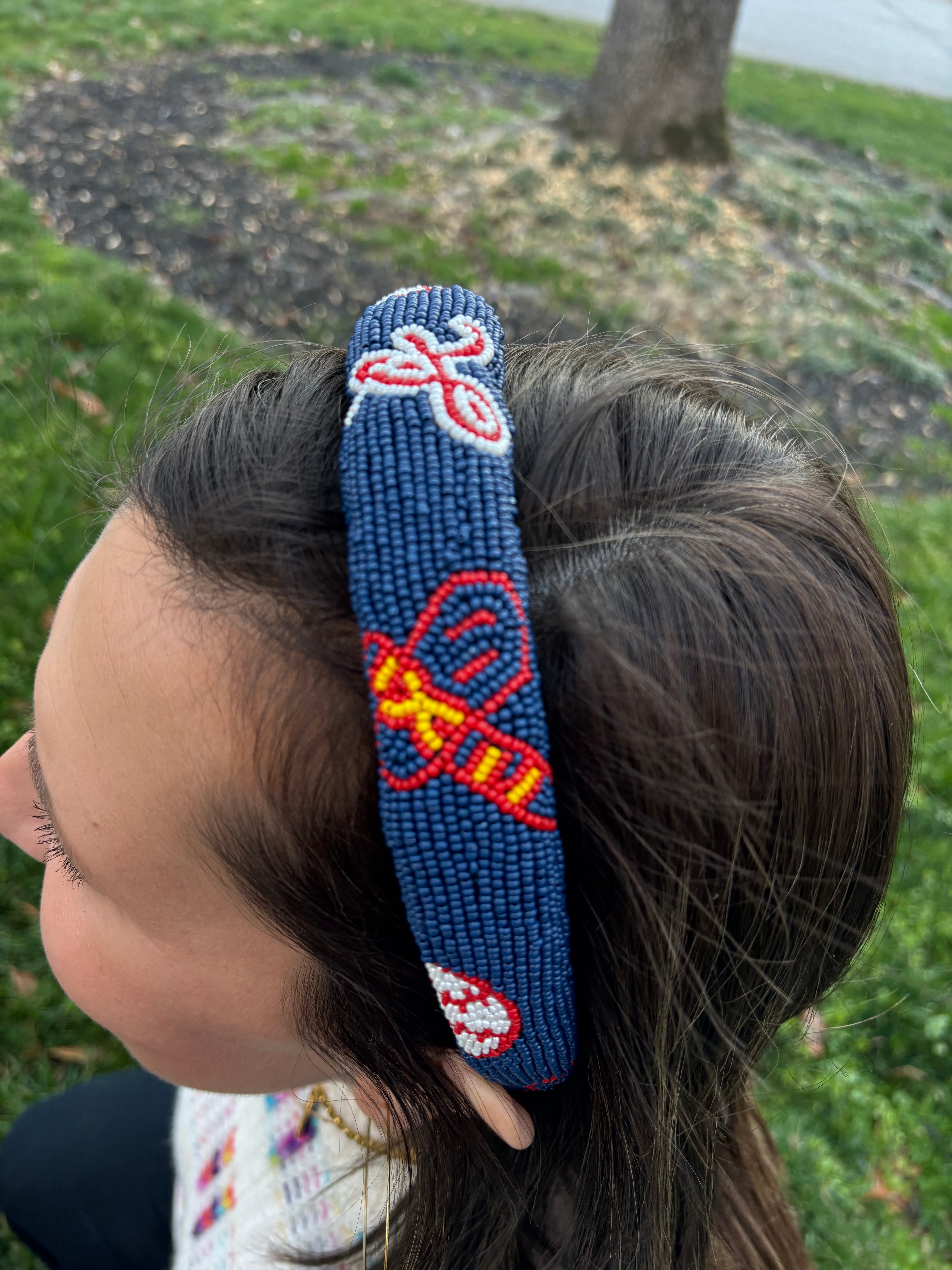 Braves Blue Headband