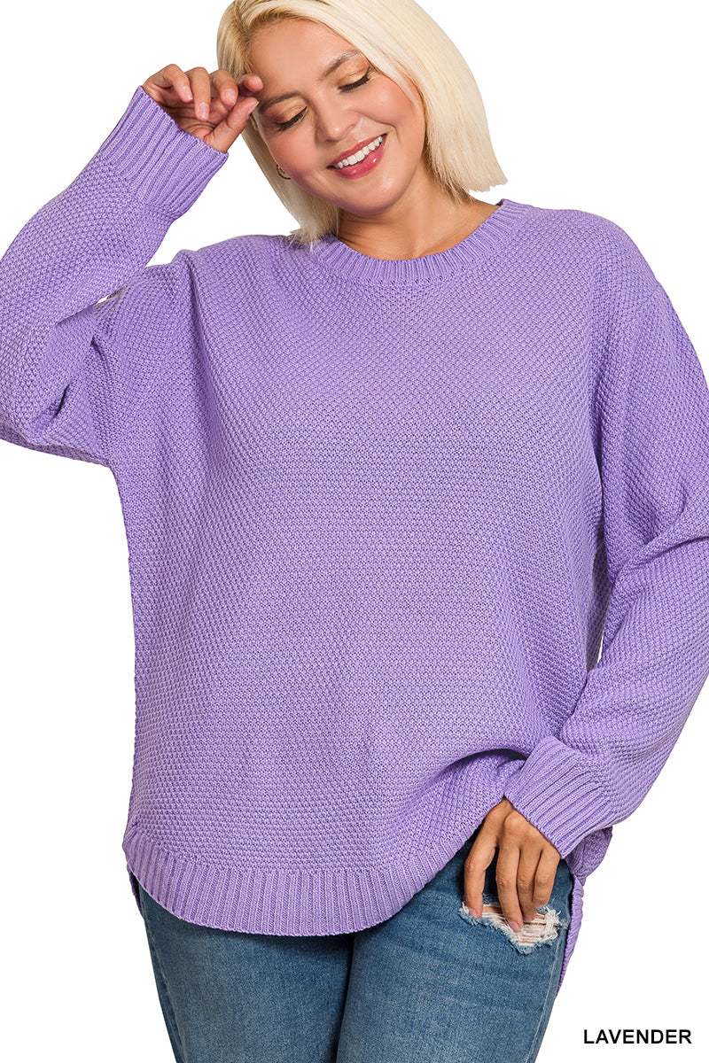 Curvy Lavender Sweater