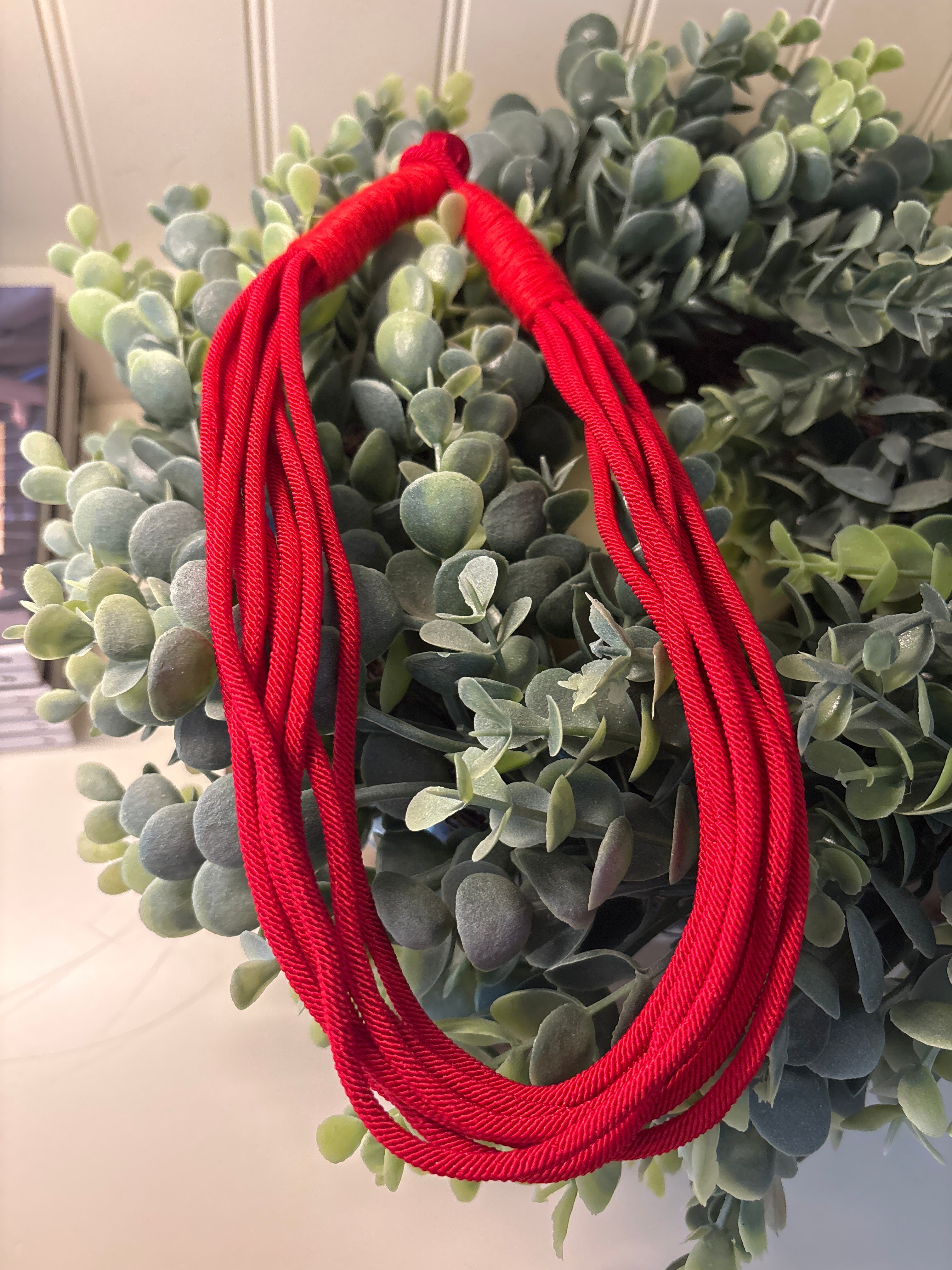 Red Slub Necklace