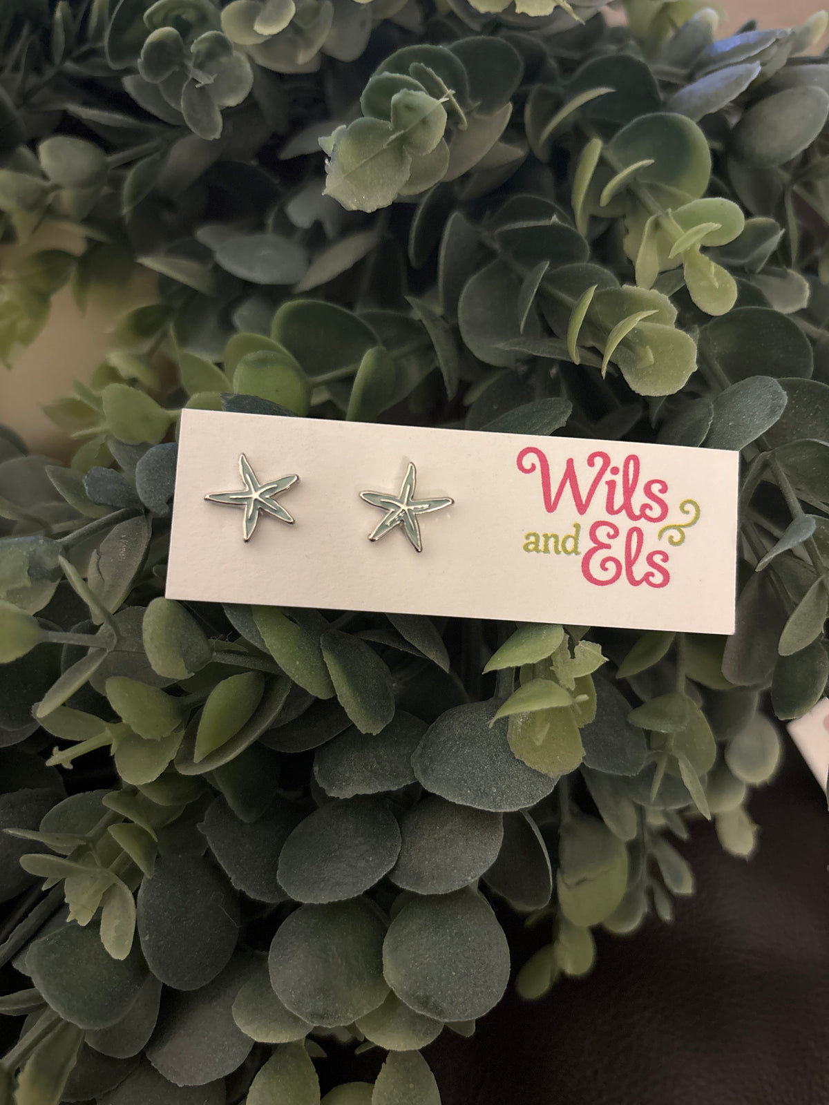 Blue Starfish Studs
