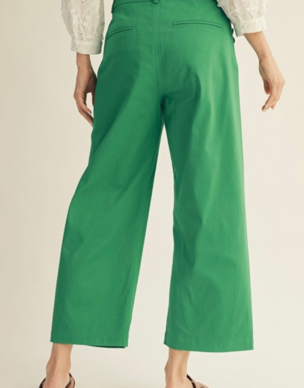 Scalloped Wide Leg Pants