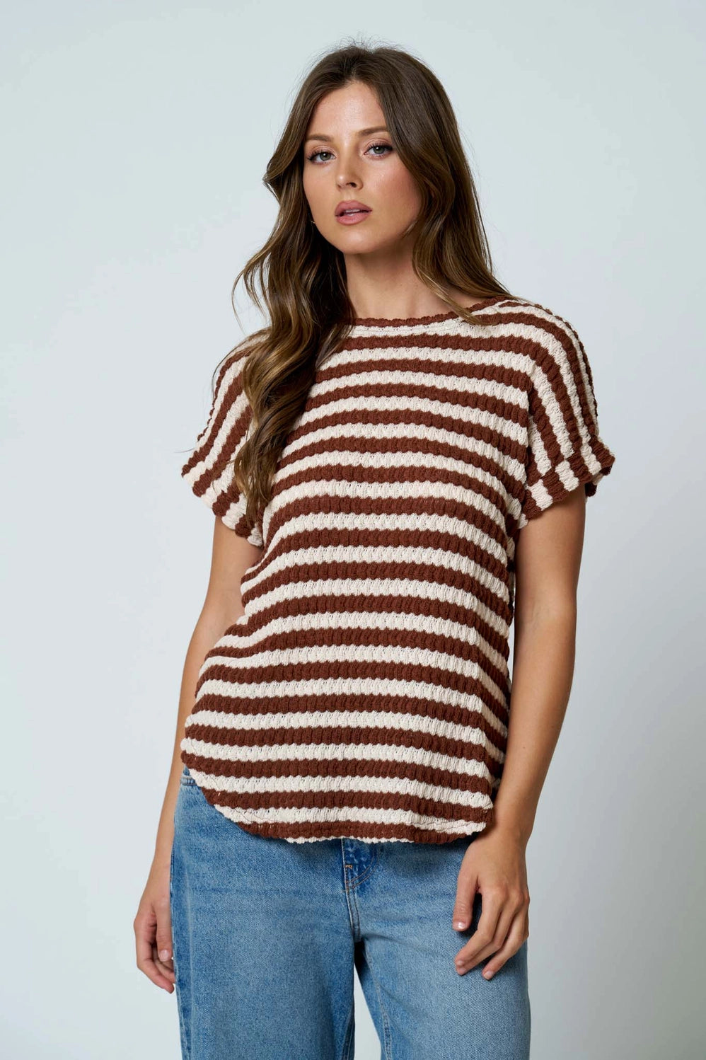 Textured Stripe Top