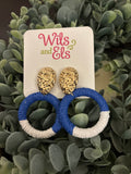 Blue and White Flat Hoops