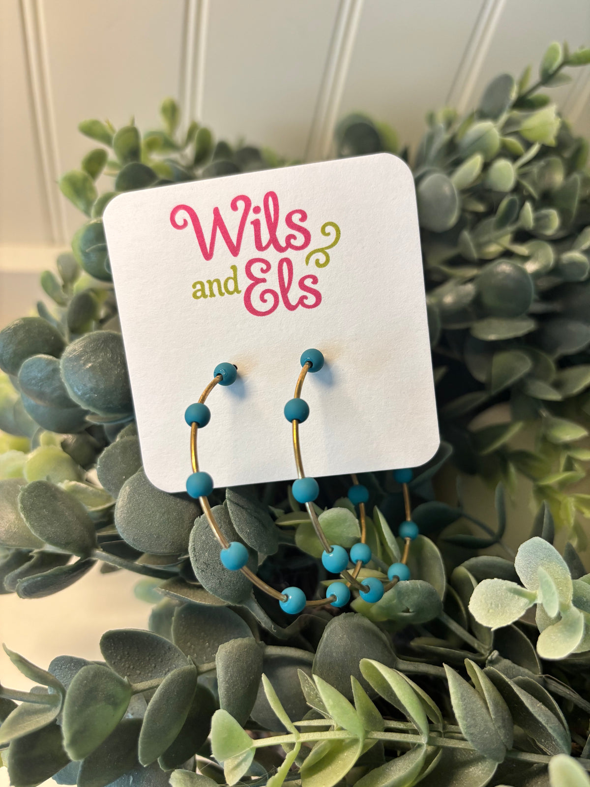Teal Ball Hoops