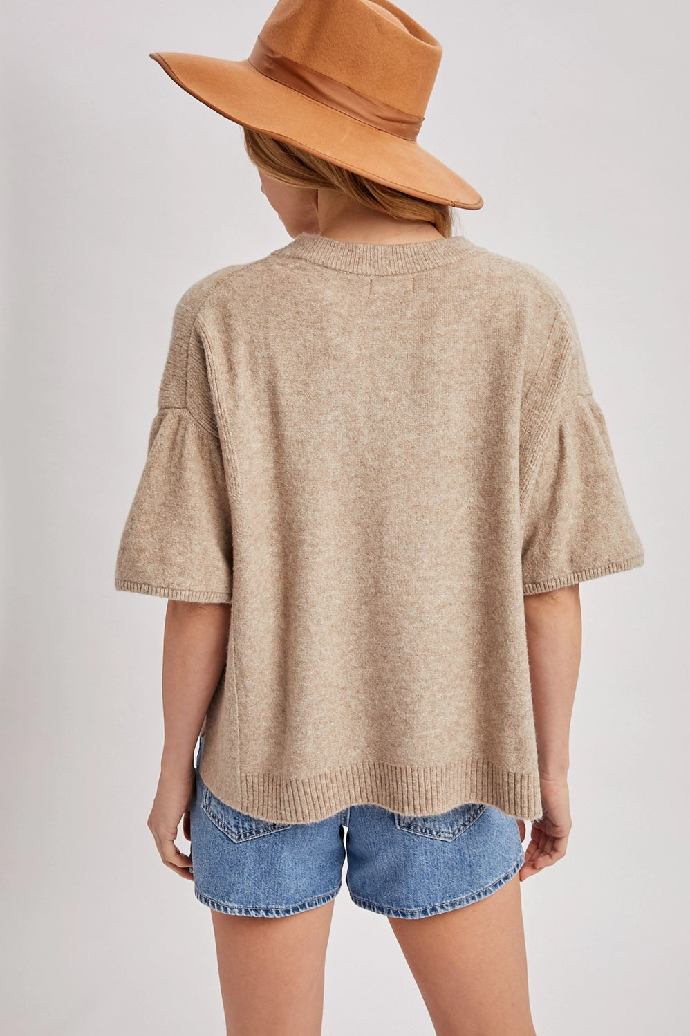 Latte Knit Top