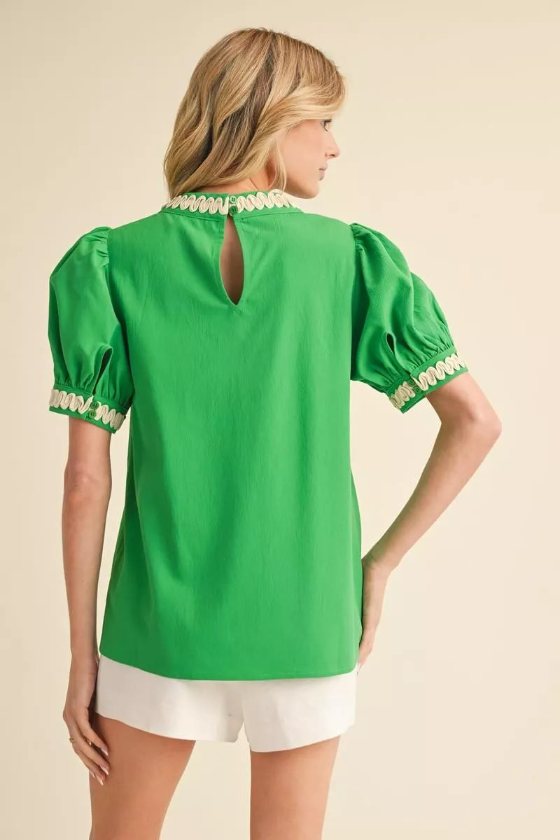 Kelly Green Squiggle Shirt