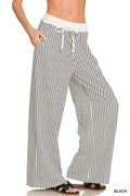 Black Pinstripe Pants