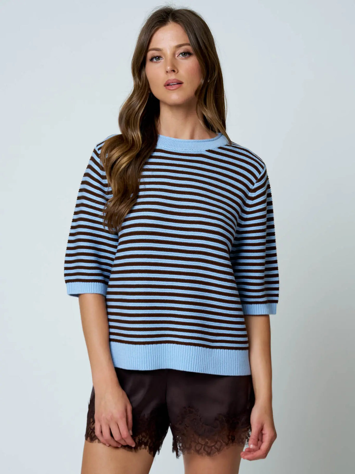 Textured Crewneck Sweater