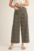 Leopard Wide Leg Pants