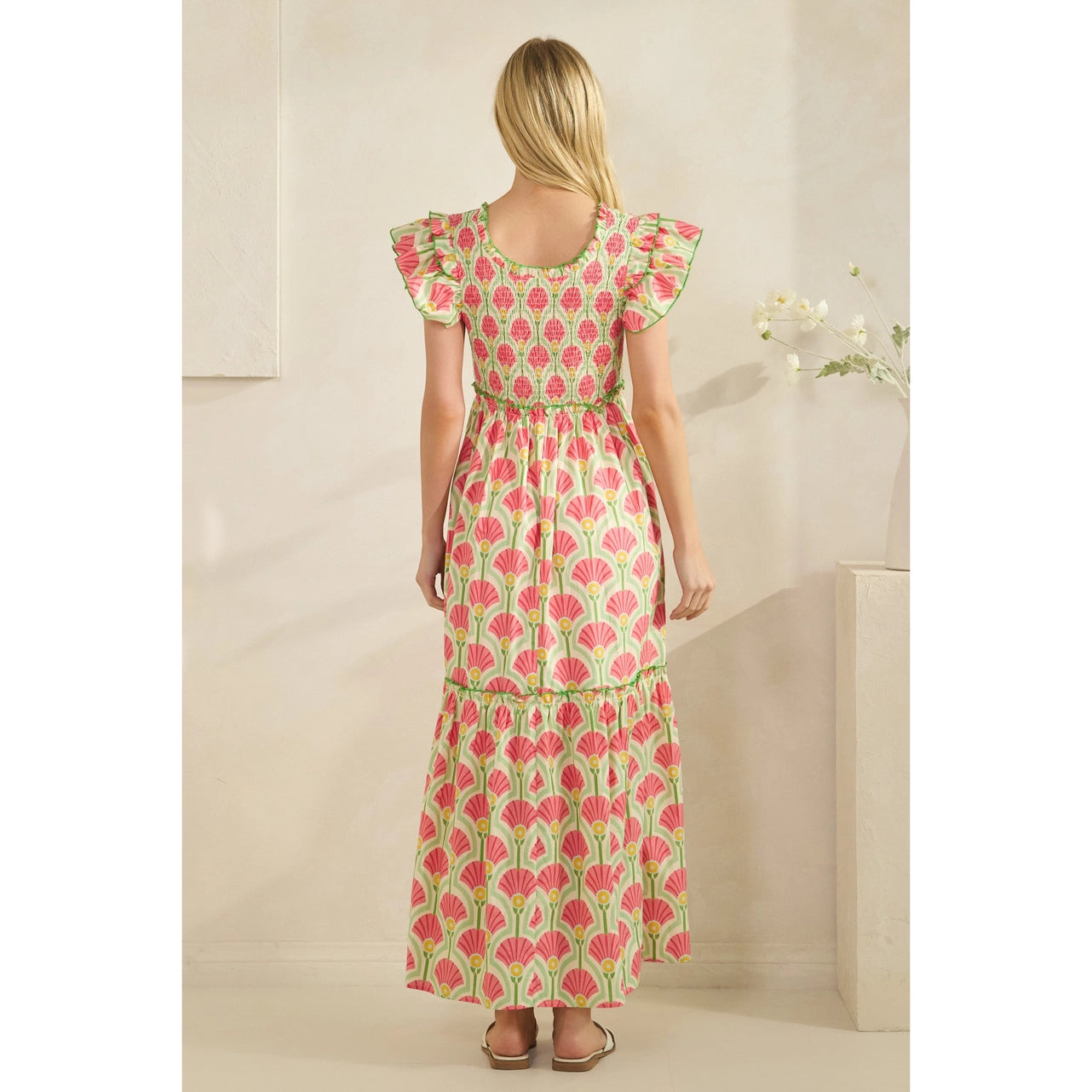 Bold Abstract Floral Maxi