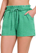 Gauzy Frayed Hem Shorts