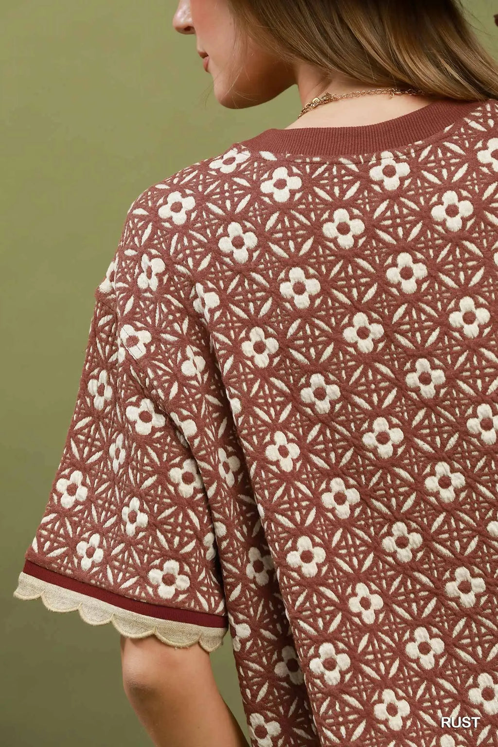 Rusty Crew Neck Top