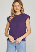 Purple Sweater Top