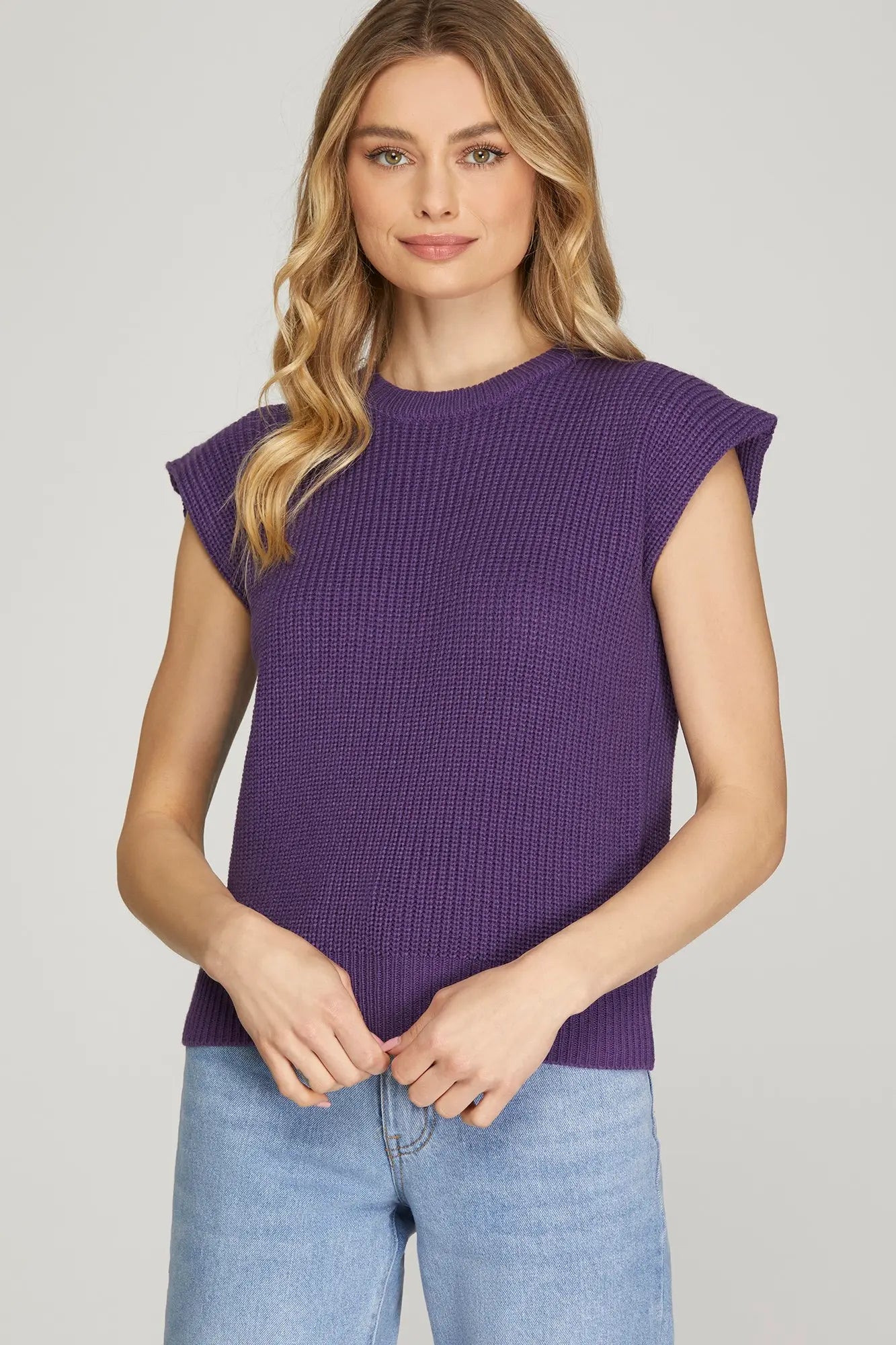 Purple Sweater Top