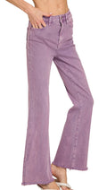 Purple Cropped Denim