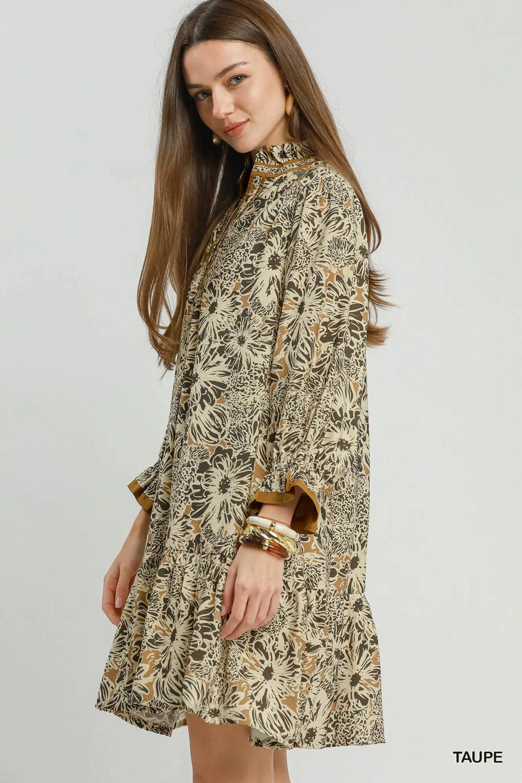 Floral Print Tiered Dress
