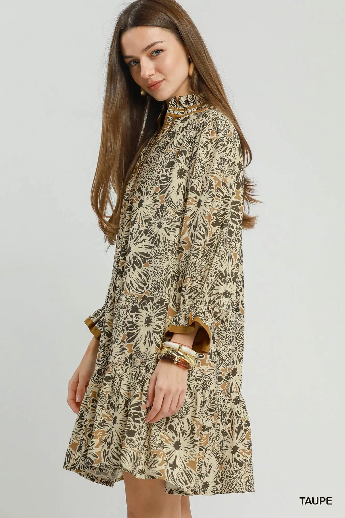 Floral Print Tiered Dress