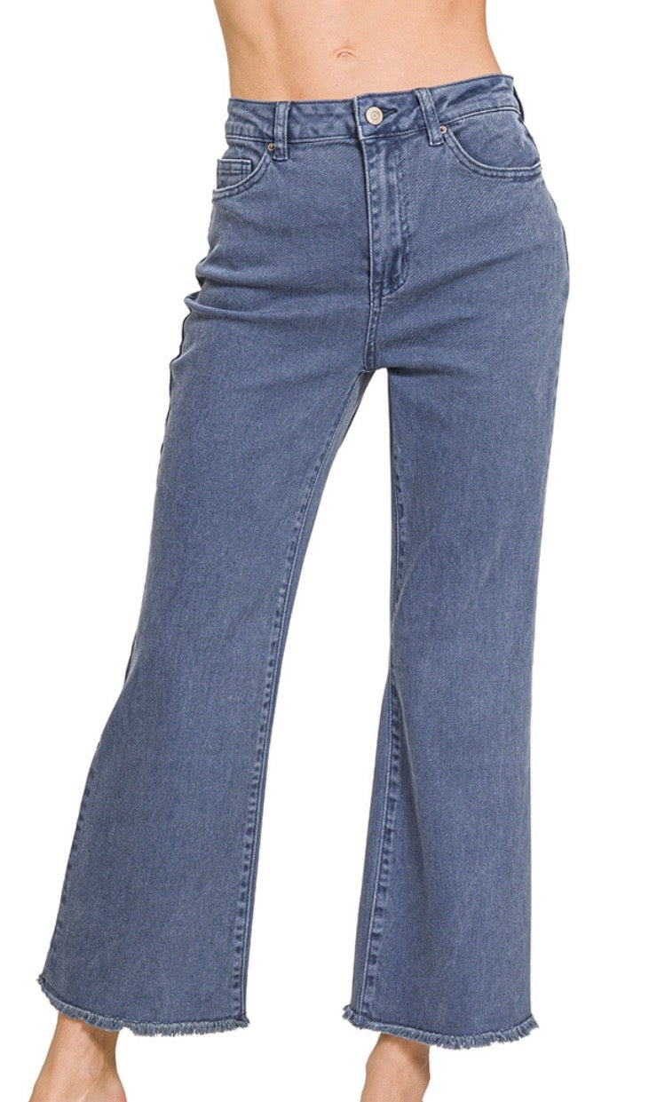 Zenana High Rise Cropped Denim