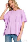 Ribbed Pocket Top