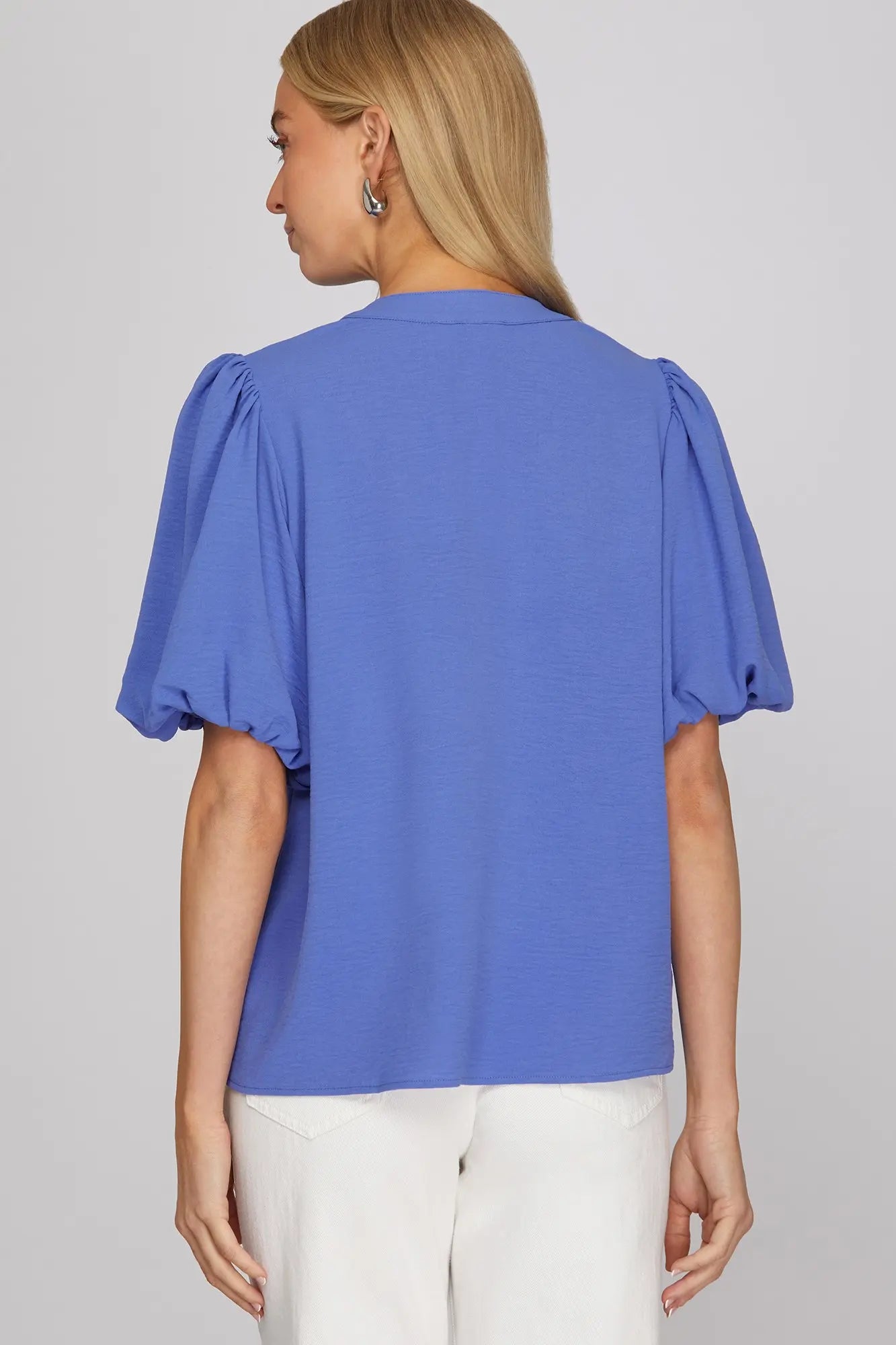 Blue Bow Top