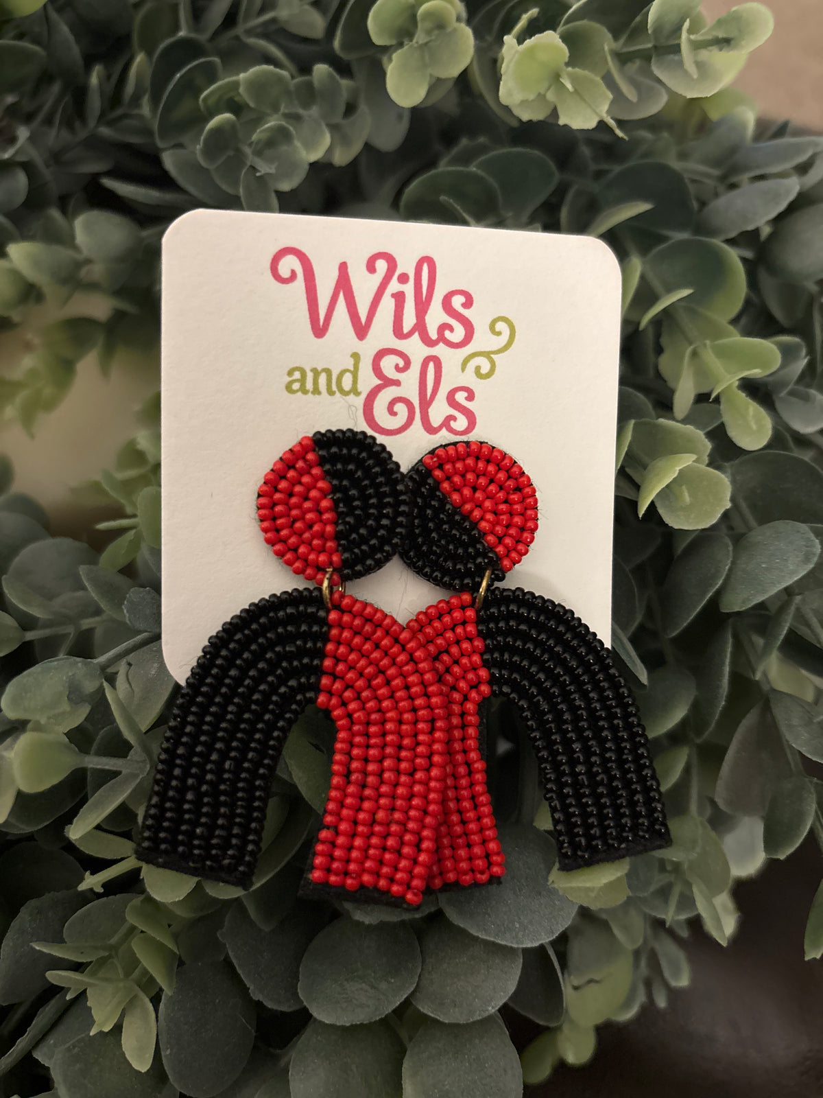 Red and Black Horseshoes