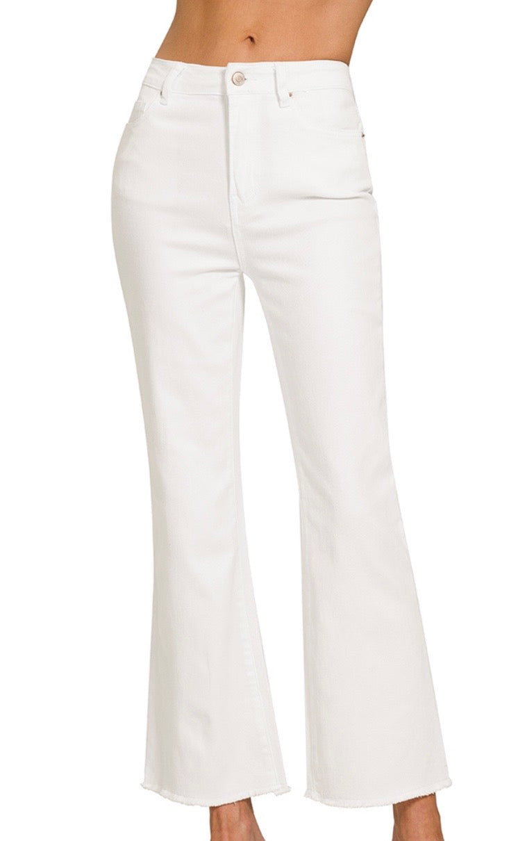 Zenana High Rise Cropped Denim