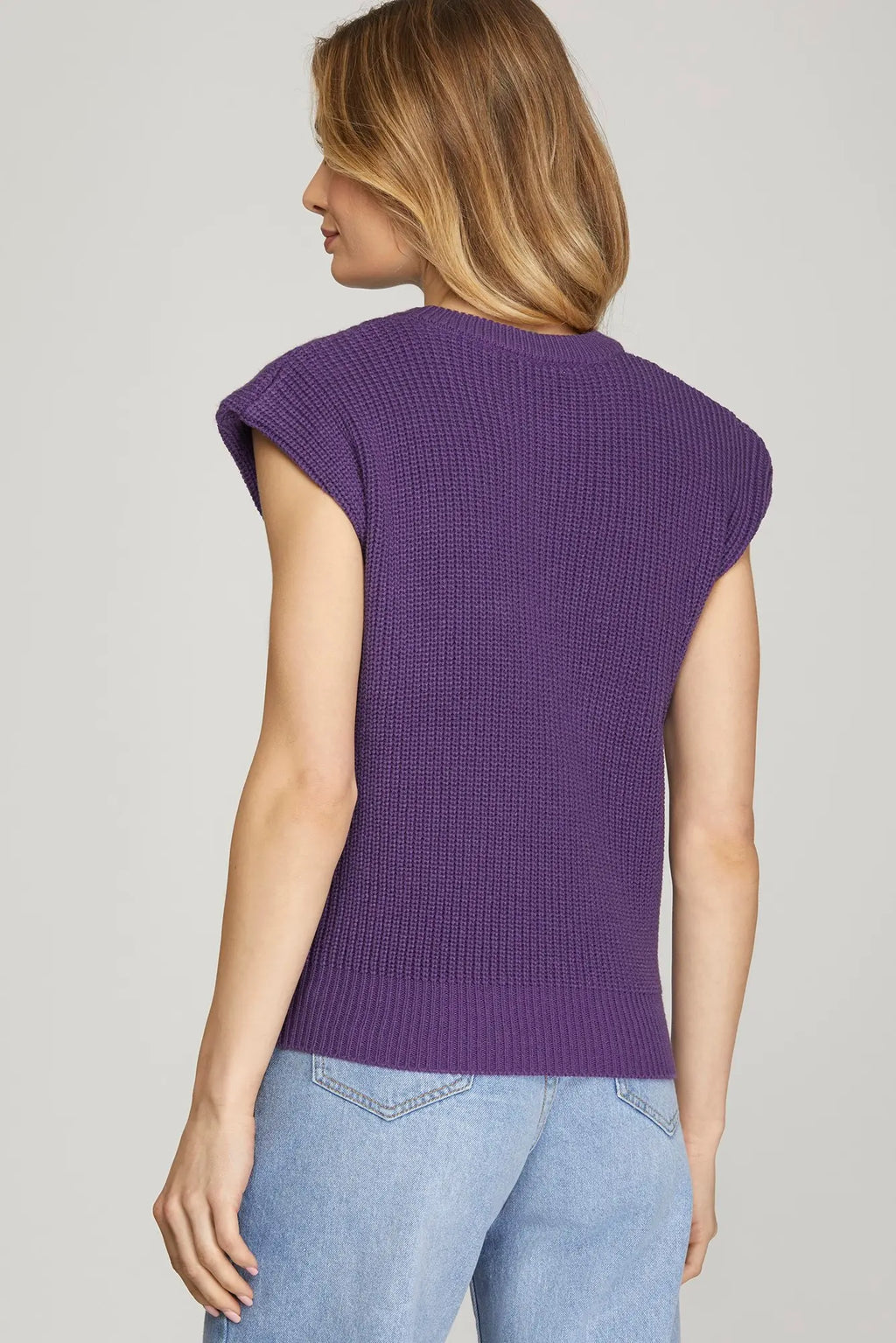Purple Sweater Top