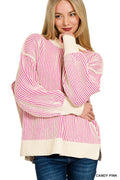 Pink Two Tone Sweater