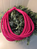 Hot Pink Slub Necklace