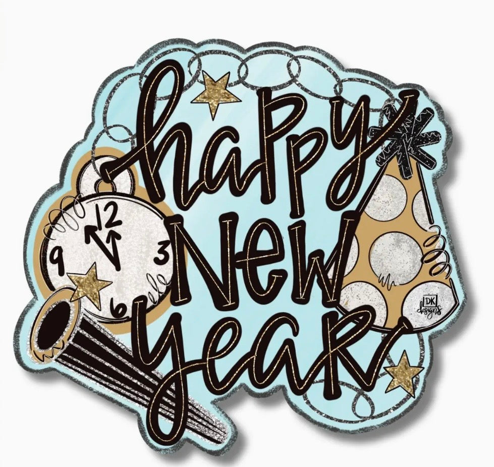 New Year Wreath Attachment