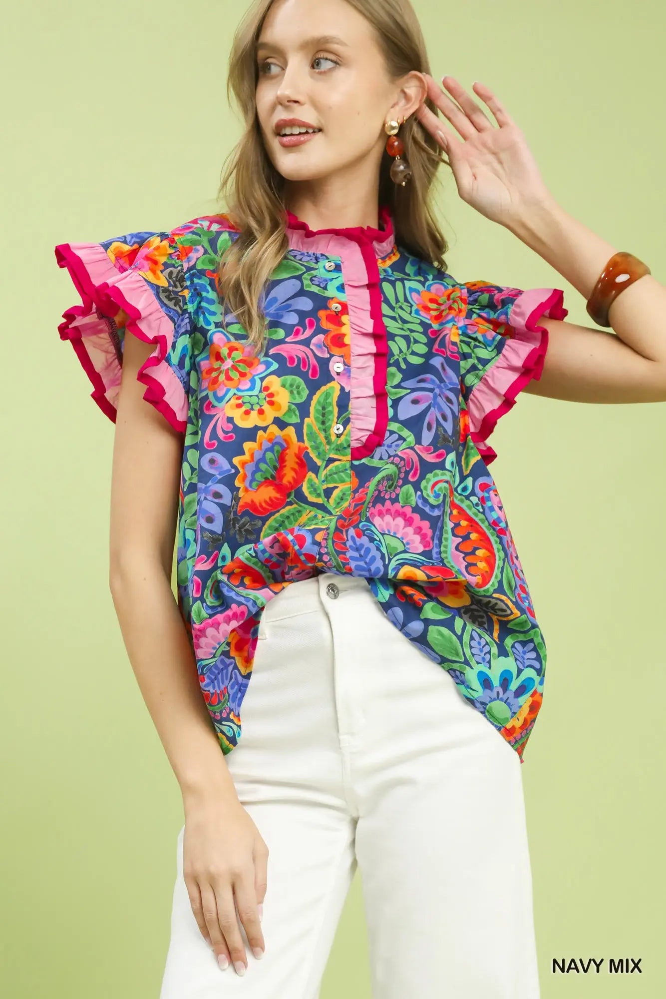 Vibrant Floral Top