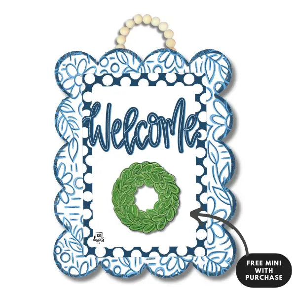 Scalloped Welcome Wreath