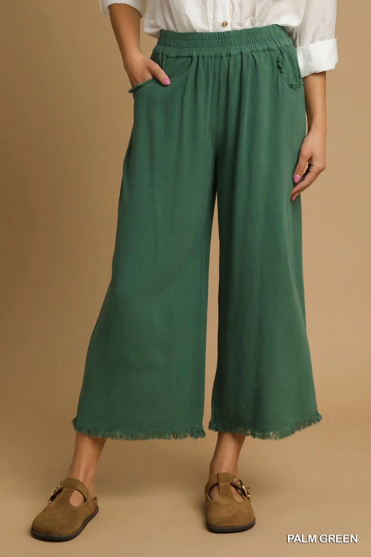 Frayed Hunter Raw Hem Pants