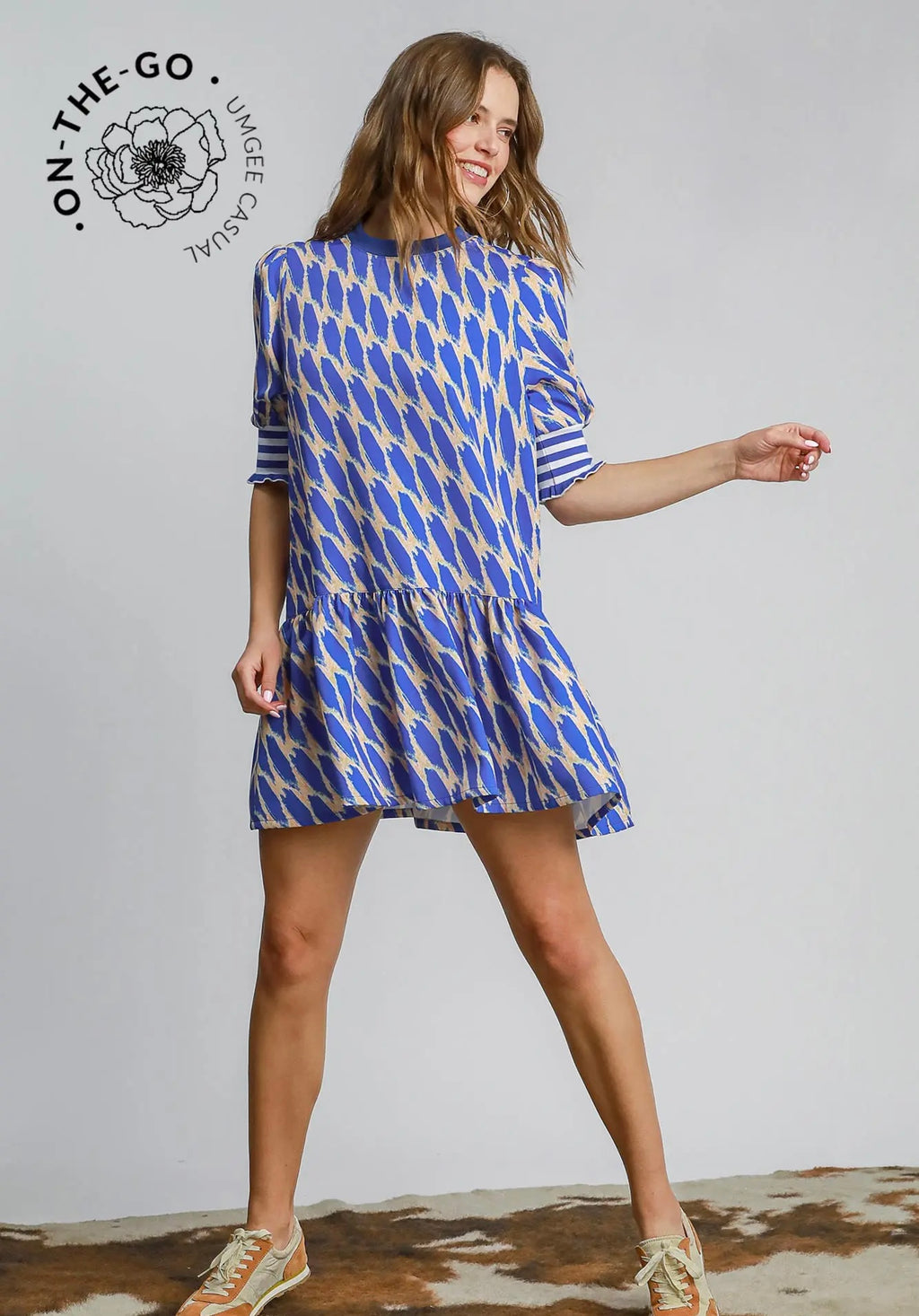 Abstract Blue Dress