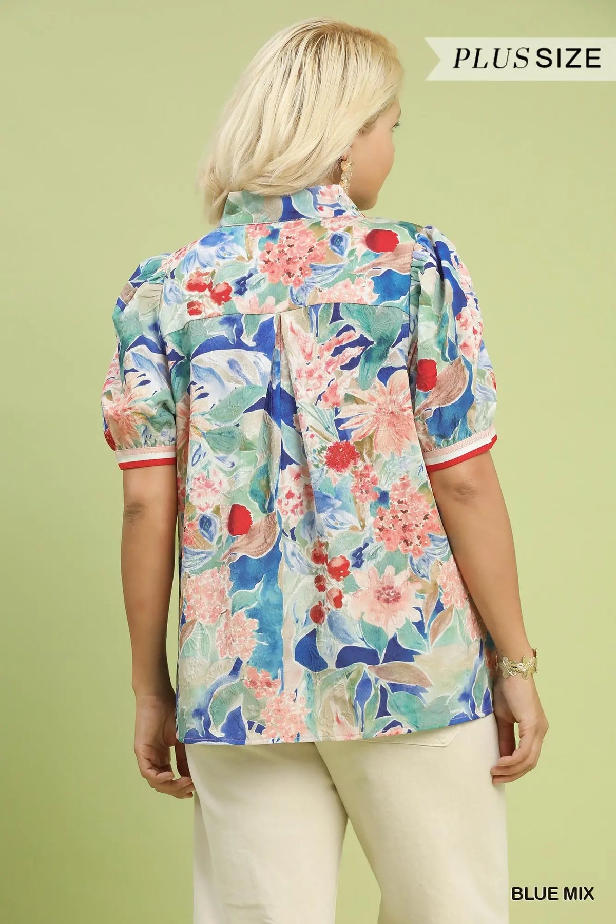 Curvy Vibrant Floral Top
