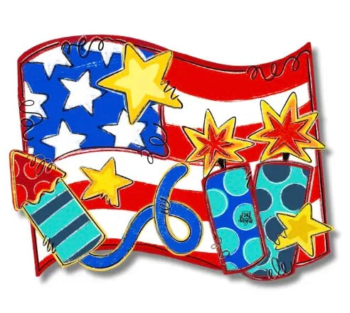 Firework Flag Attachment