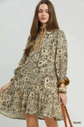 Floral Print Tiered Dress
