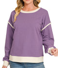 Purple French Terry Sweatshirt