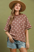 Rusty Crew Neck Top