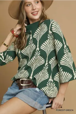 Abstract Knit Sweater