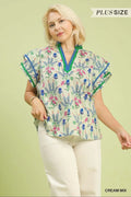 Curvy Mix Floral Top