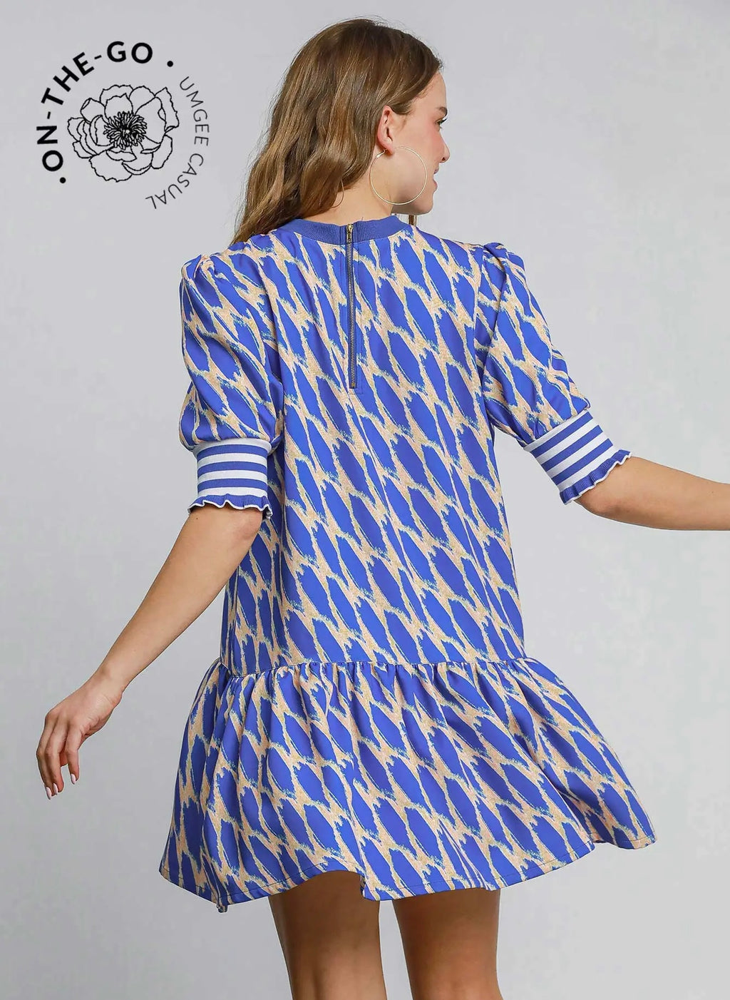 Abstract Blue Dress