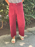 Scalloped Wide Leg Pants