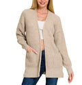 Waffle Open Cardigan