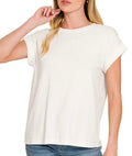 Slub Sleeve Basic Tee