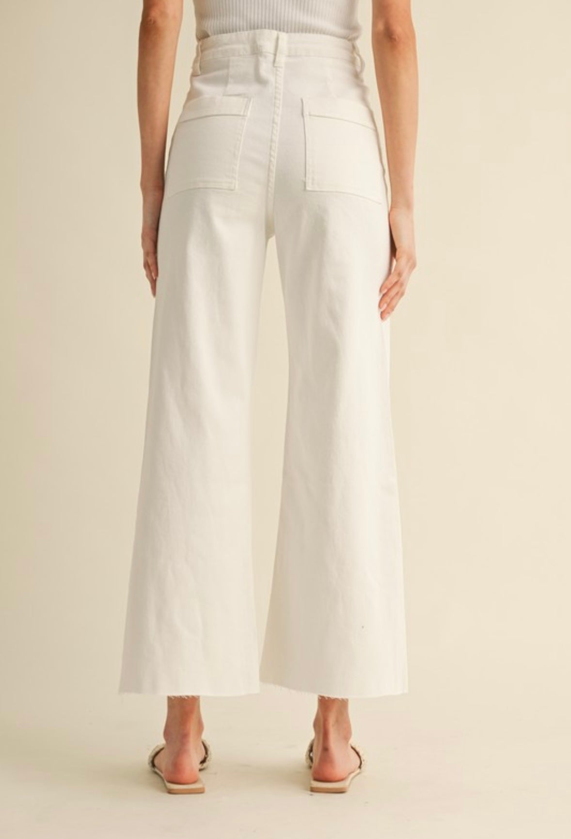 Wide Leg Cropped Denim