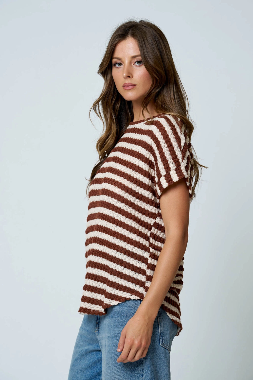 Textured Stripe Top